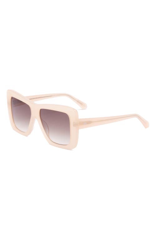 Shop Sito Shades Papillion 56mm Gradient Standard Square Sunglasses In Vanilla/minky Gradient