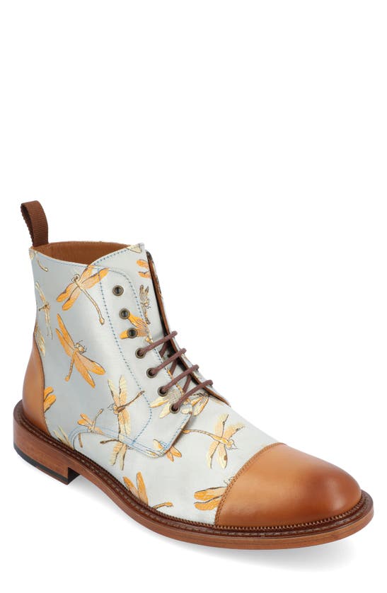 Shop Taft Jack Lace-up Cap Toe Boot In Blue Dragonfly