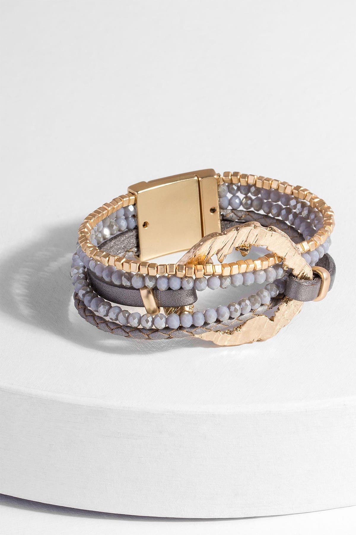 Saachi Earthly Flow Bracelet In Taupe