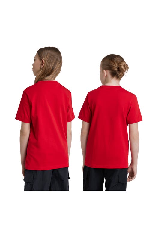 Shop Adidas Originals Kids' Essentials Cotton T-shirt In Better Scarlet