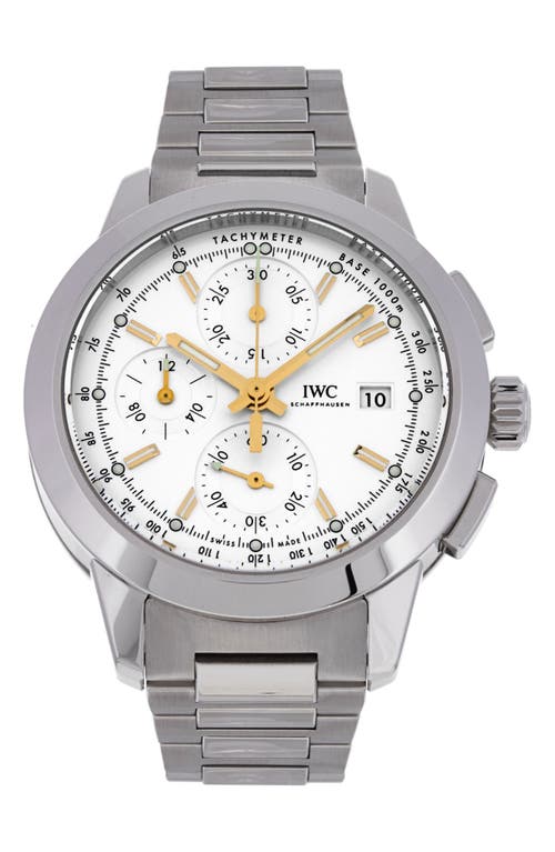 Watchfinder & Co. IWC Preowned Ingenieur Bracelet Chronograph Watch, 42mm in Silver at Nordstrom