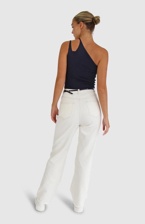 Belle & Bloom Symphony Double Strap Knit Crop In Navy