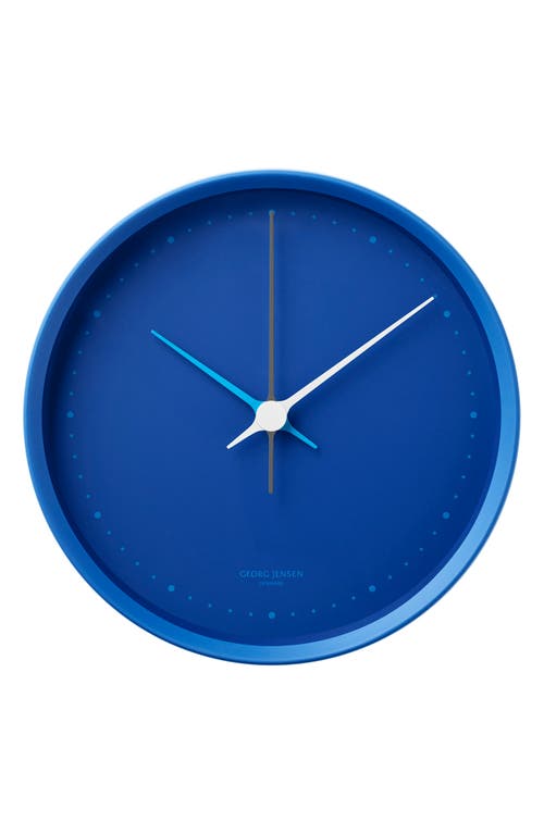 Georg Jensen Koppel Wall Clock In Blue