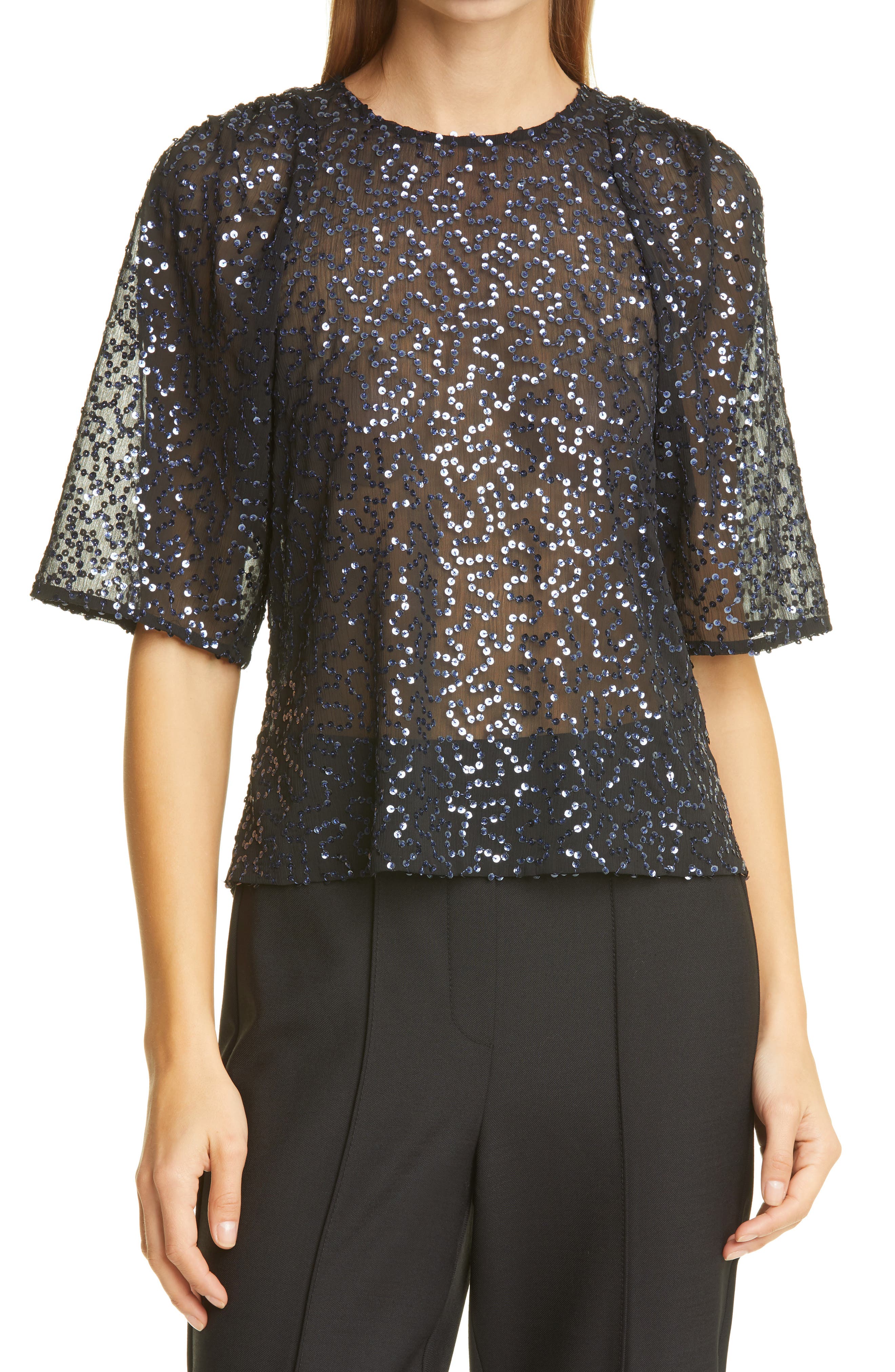 blouse a sequin