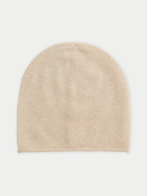 Gobi Cashmere Cashmere Hat And Sweater Set In Beige