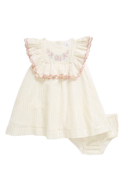 Embroidered Apron Dress & Bloomers Set (Baby)