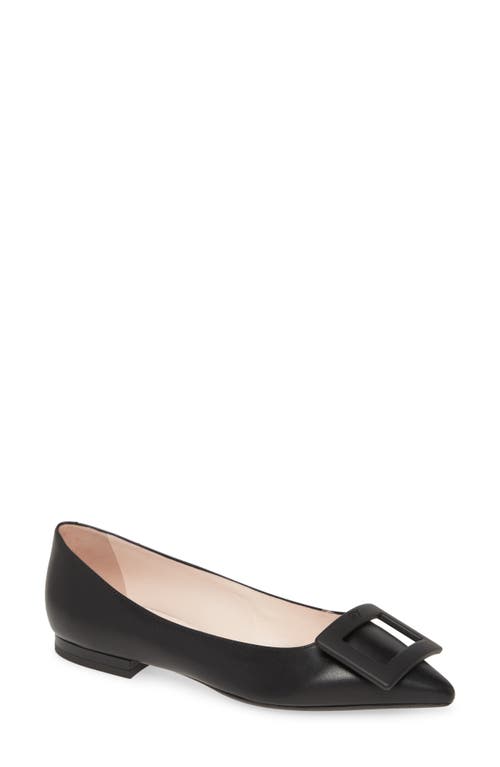 Roger Vivier Gommettine Buckle Pointed Toe Flat at Nordstrom