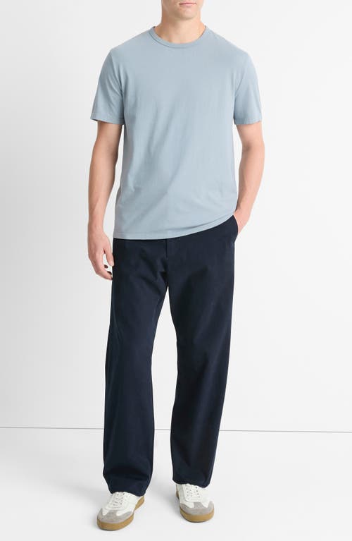 Shop Vince Solid T-shirt In Washed Blue Spruce