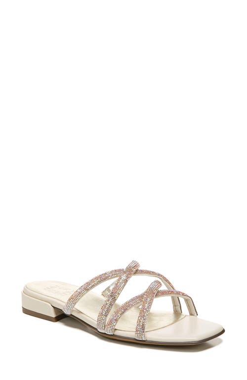 Naturalizer Abriana 2 Strappy Slide Sandal - Wide Width Available in Porcelain