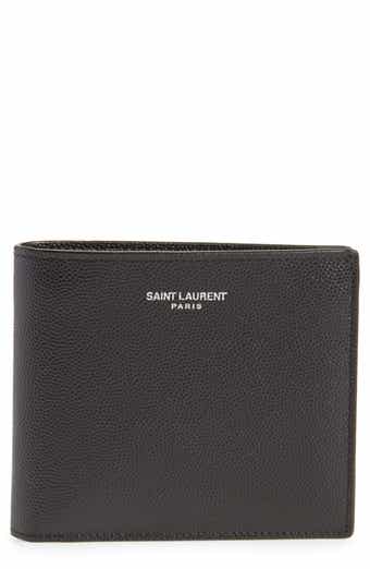 Saint Laurent Black Croc Embossed Leather East/West Bifold Wallet Saint  Laurent Paris