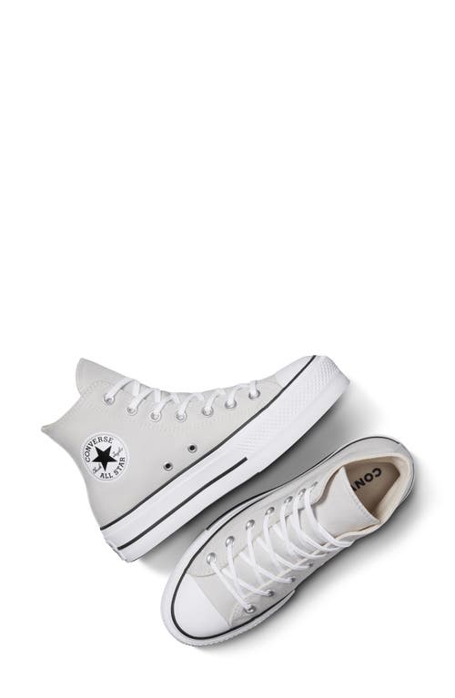 Shop Converse Chuck Taylor® All Star® Lift High Top Platform Sneaker In Barely Grey/white/black