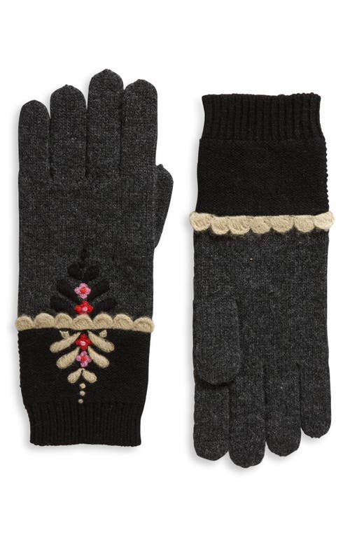 Ginger Merino Wool Gloves in Black