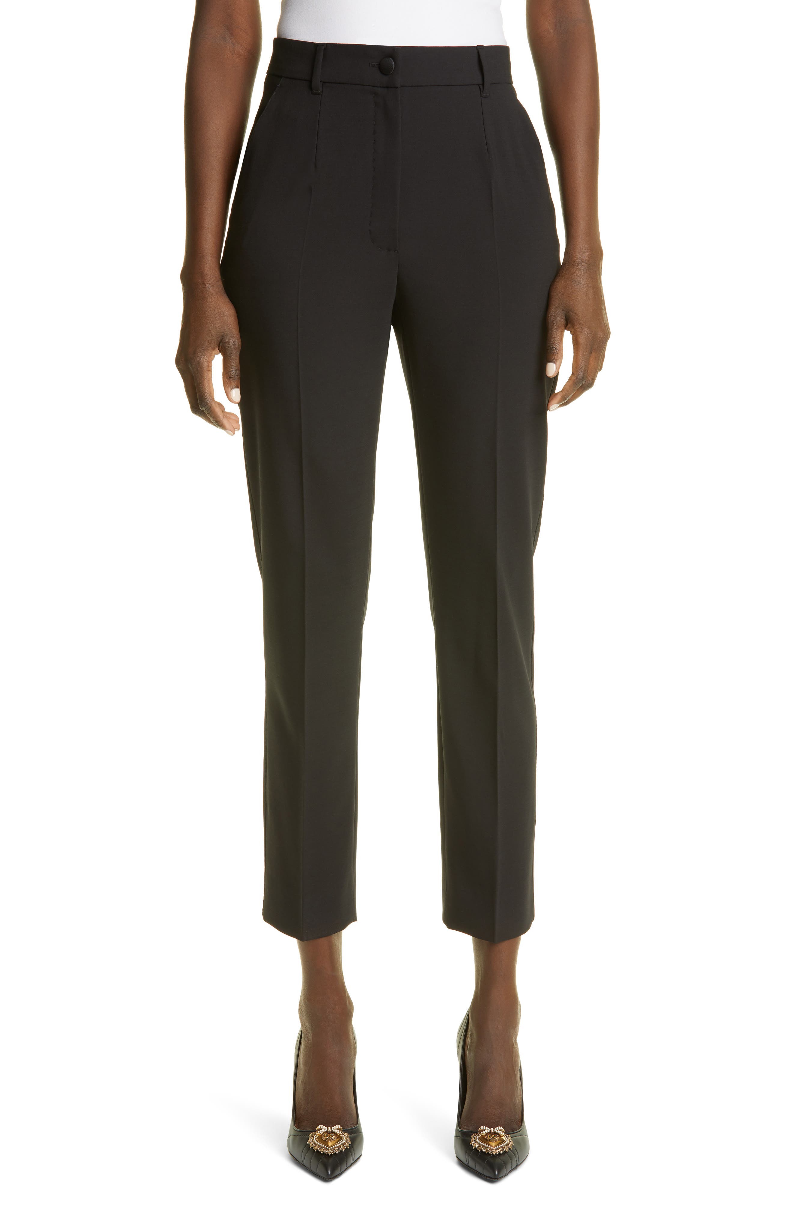 women's wool blend dress pants