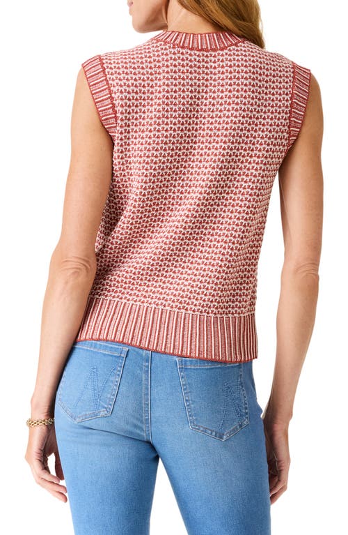 Shop Nic + Zoe Nic+zoe Mixed Vital Sweater Vest In Spice Mix