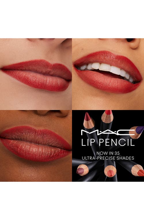 Mac Cosmetics Lip Liner Pencil In Chili Rimmed