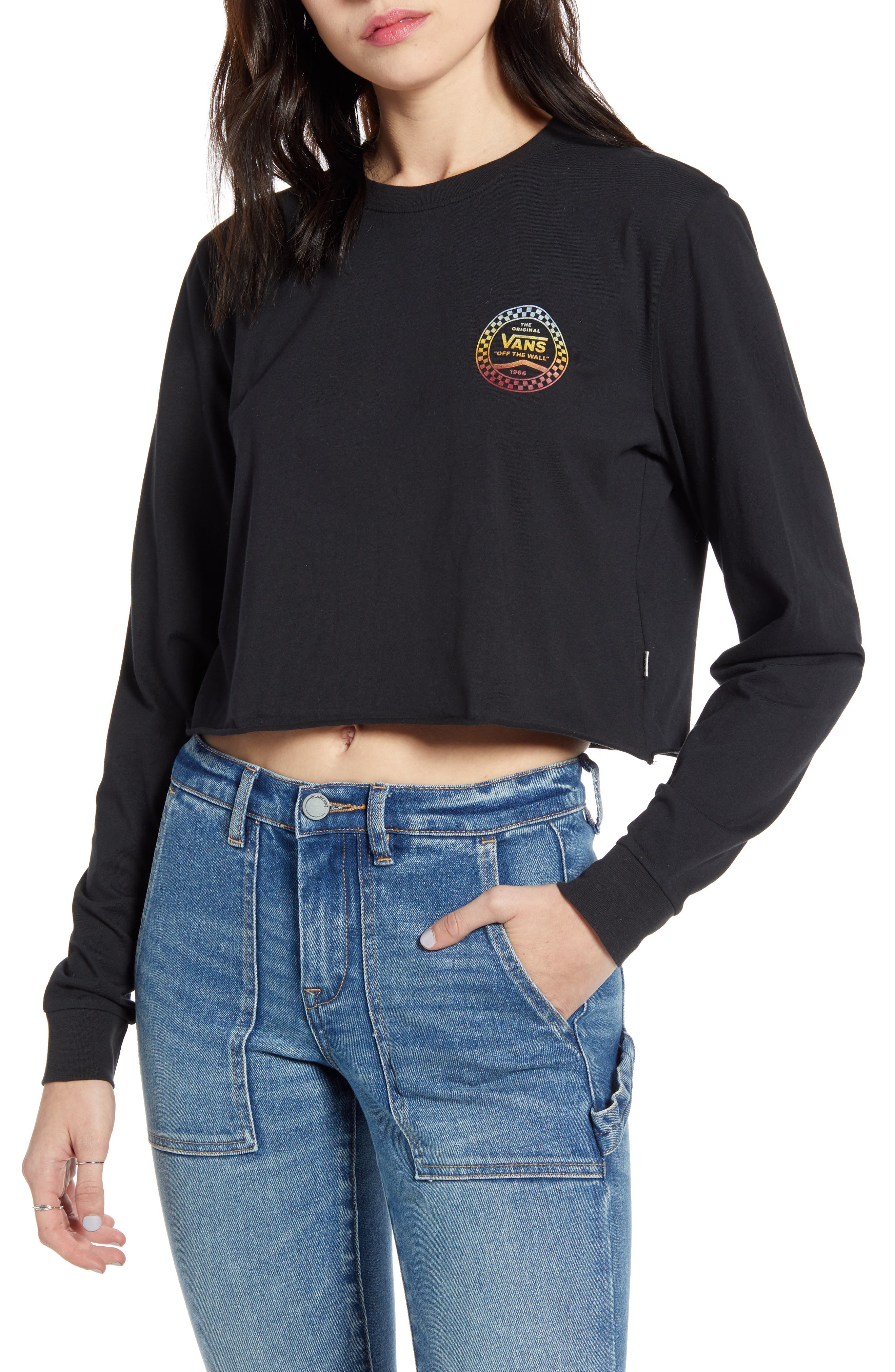 vans cropped tee