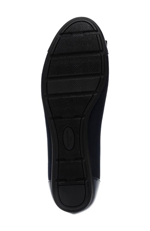 Shop Anne Klein Alive Cap Toe Flat In Navy Multi