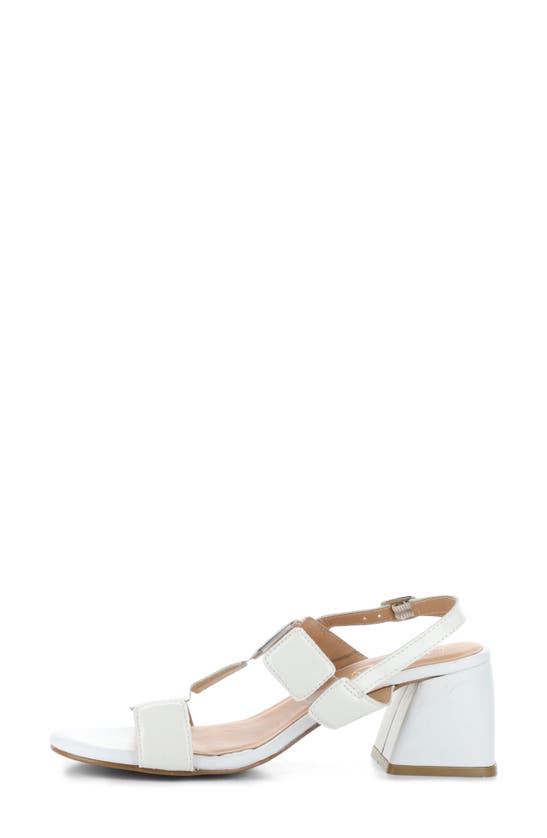 Bos. & Co. Glow Slingback Sandal In White Patent