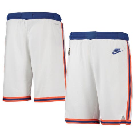 Dallas Mavericks Nike Youth 2021/22 City Edition Courtside Swingman Shorts  - White