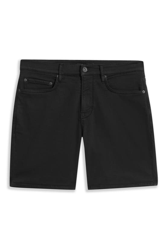 Shop John Varvatos Gary Garment Dyed Shorts In Black