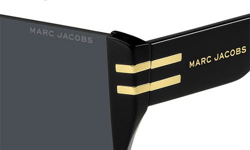 Shop Marc Jacobs 99mm Shield Sunglasses In Black/grey