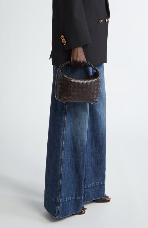 Bottega Veneta Mini Wallace Shoulder Bag In Fondant/gold