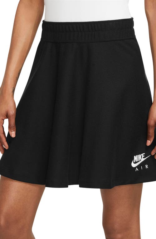 Nike Air Piqué Skirt in Black/white