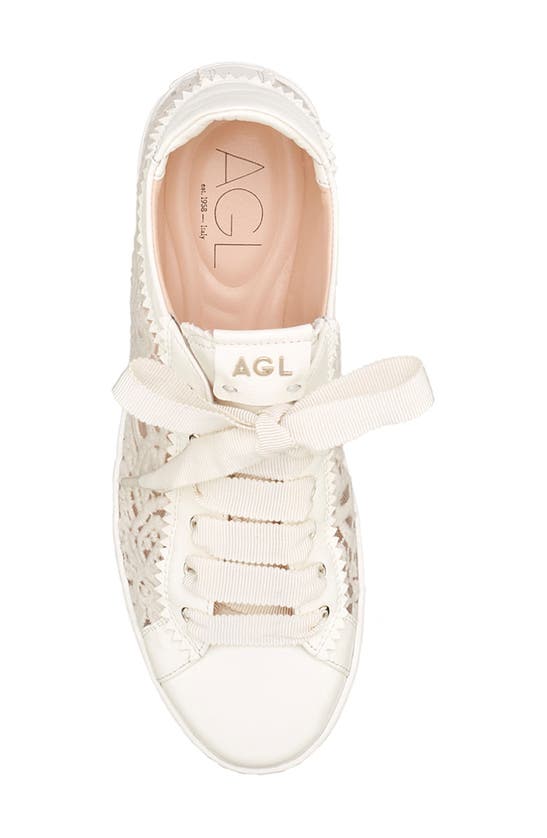 Shop Agl Attilio Giusti Leombruni Agl Sade Sneaker In Off White-off White--milk