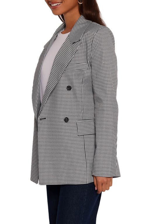 Petal And Pup Petal & Pup Juliette Check Double Breasted Blazer In Multi