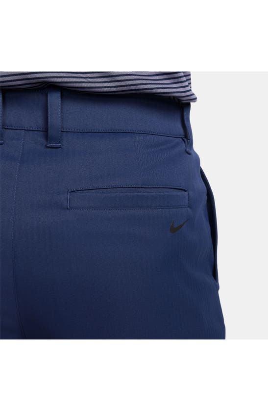 Shop Nike Dri-fit Tour 10-inch Water Repellent Chino Golf Shorts In Midnight Navy/ Black