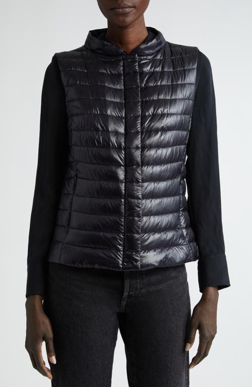 Herno Vera Slim Fit Water Repellent Down Vest Black at Nordstrom, Us