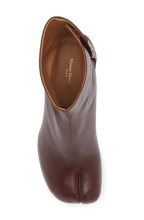 Shop Maison Margiela Tabi Boot In Deep Red