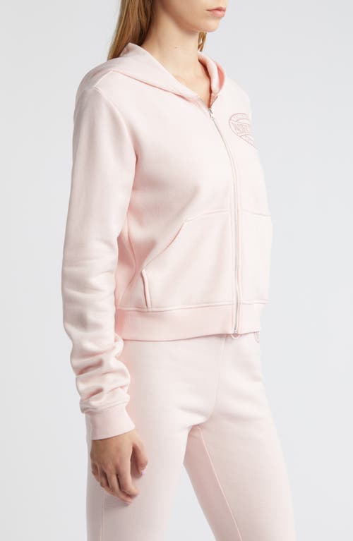 Shop Pacsun Arch Zip-up Hoodie In Pink