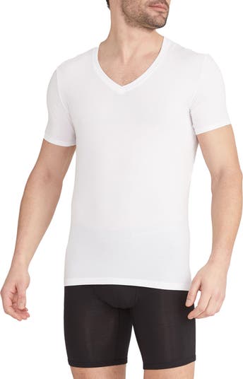 2-Pack Cool Cotton Slim Fit Deep V-Neck T-Shirts
