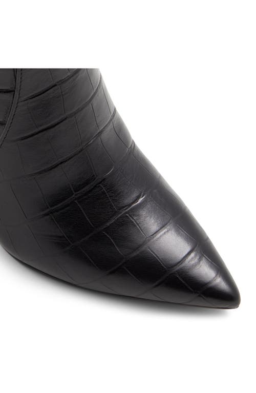 Shop Aldo Cadigoder Pointed Toe Knee High Boot In Black