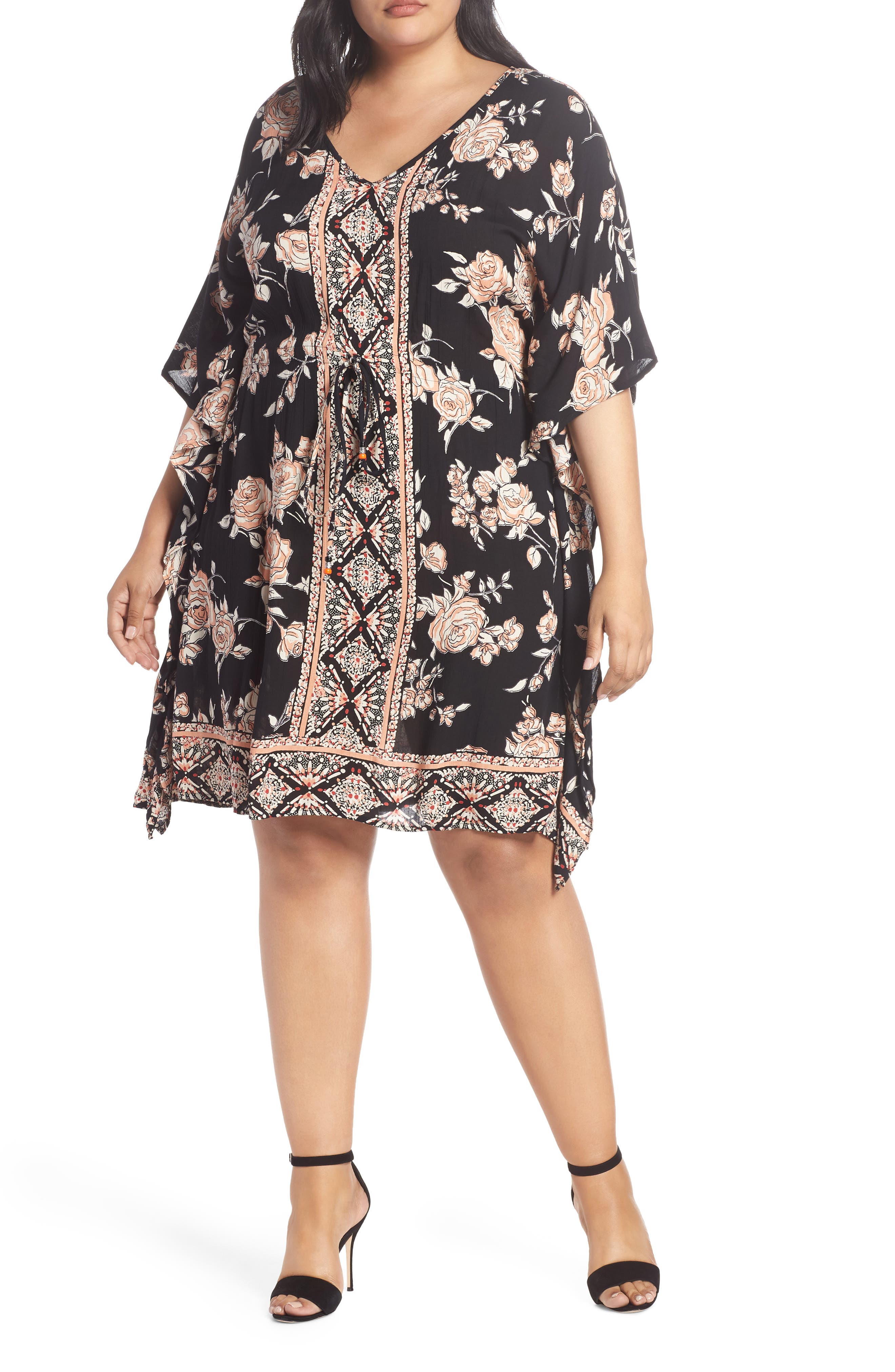 floral print kaftan dress