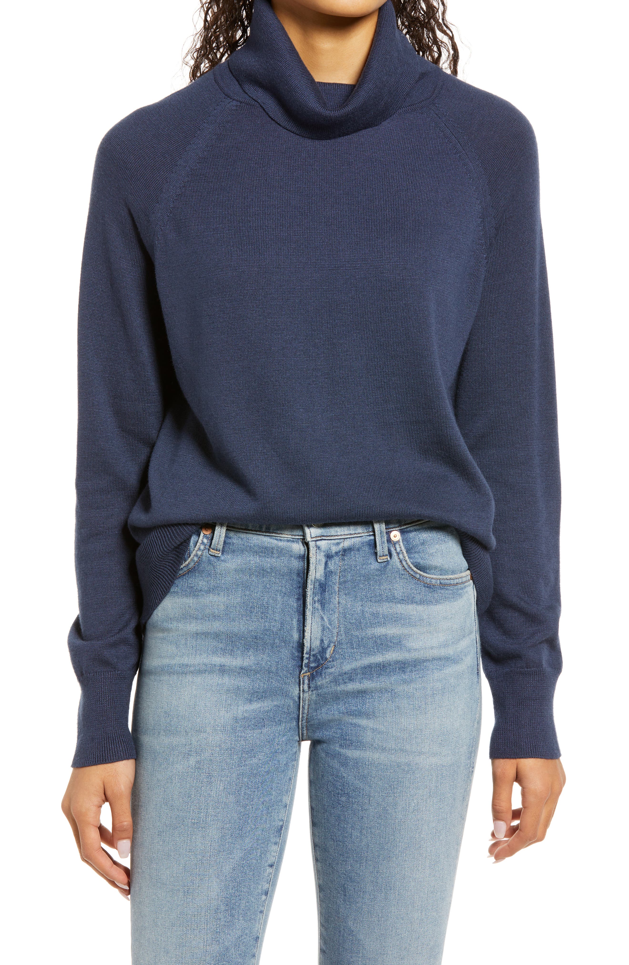 navy turtle neck jumper