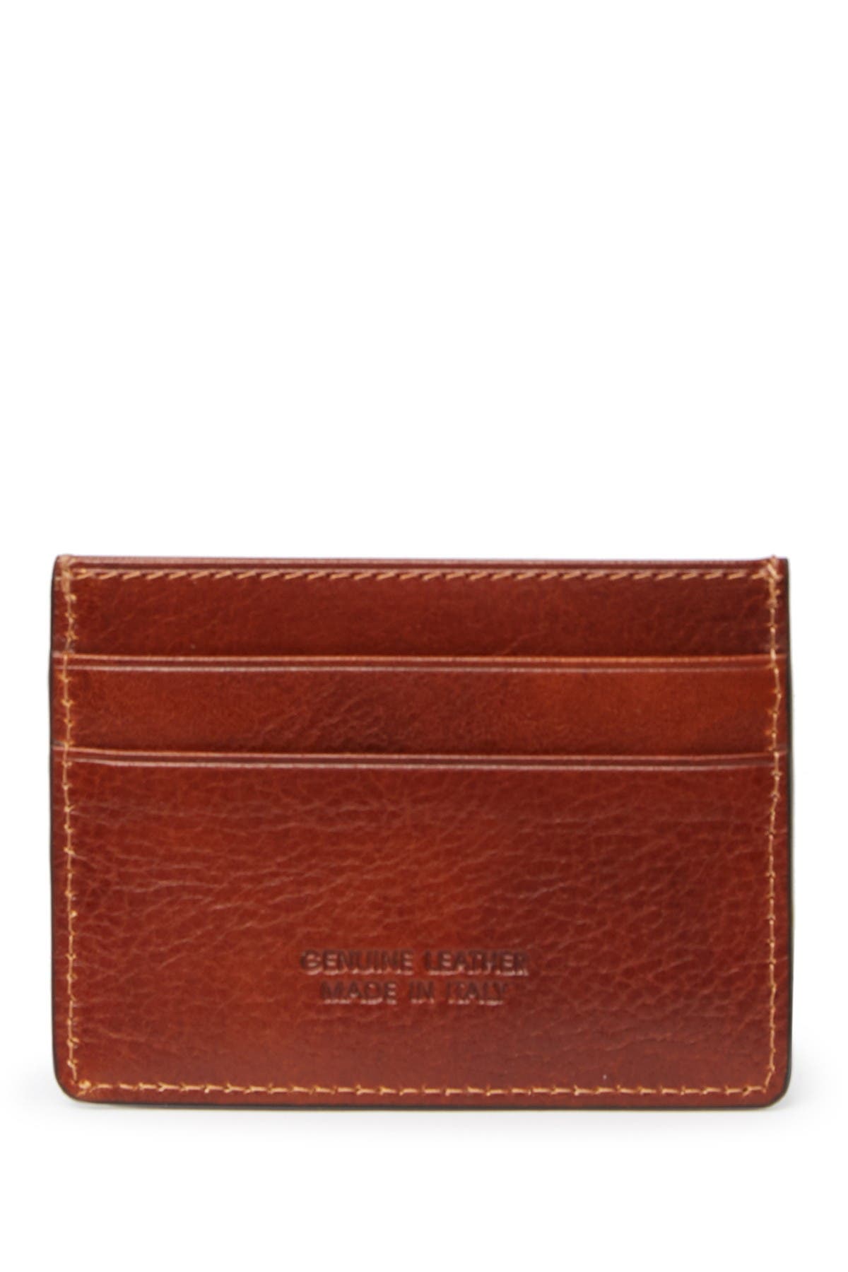 Maison Heritage Smooth Leather Card Holder In Camel