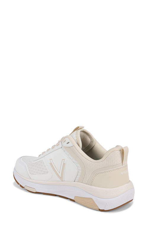 Vionic Strider Tech Walking Shoe In White/cream