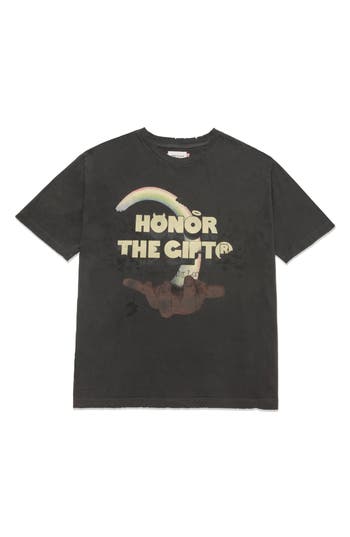 Honor The Gift Palms Graphic T-shirt In Black
