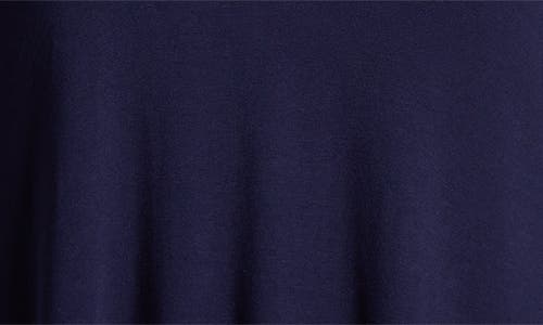24seven Comfort Apparel Women's Plus Size Three Quarter Sleeves V-neck Tunic Top In Navy