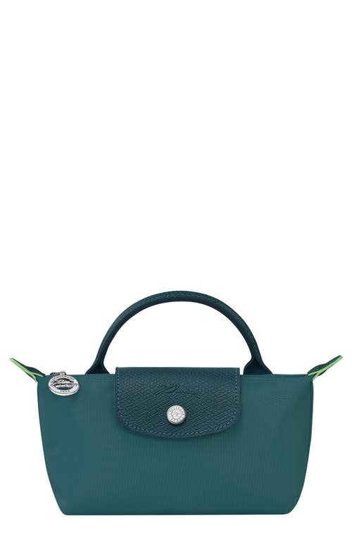 Longchamp Le Pliage Cosmetics Case in Teal at Nordstrom