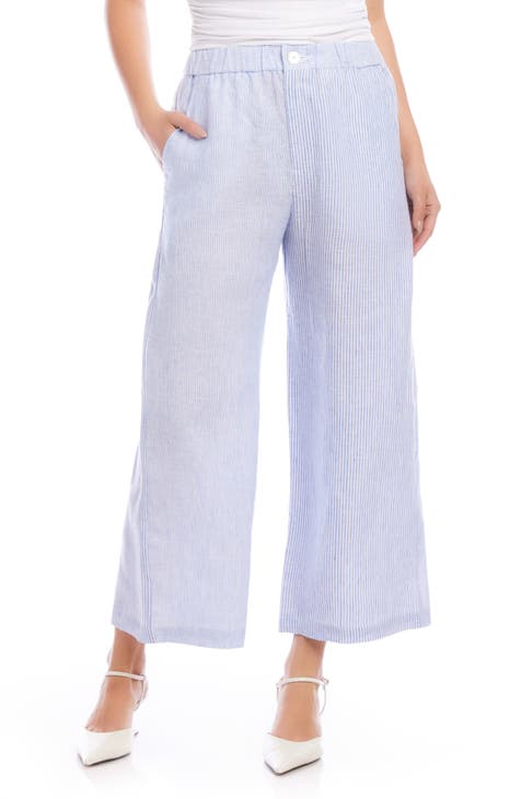 FIFTEEN TWENTY Wide-Leg Cropped Pants