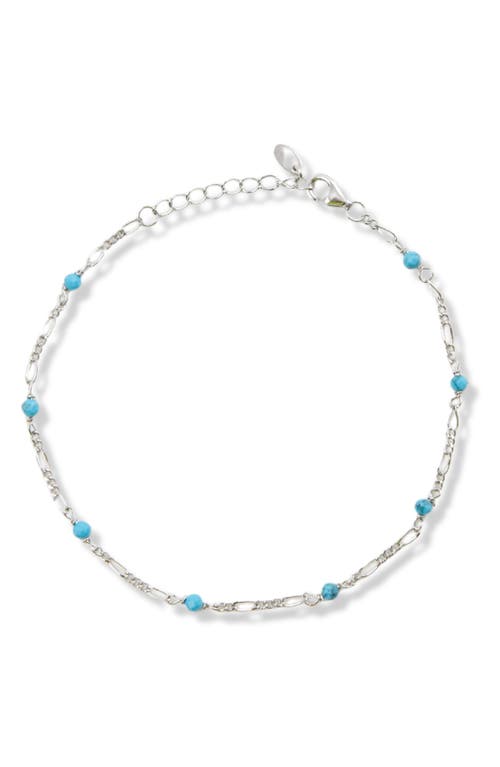 Turquoise Figaro Chain Bracelet