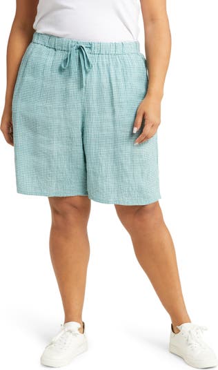 Organic linen shorts