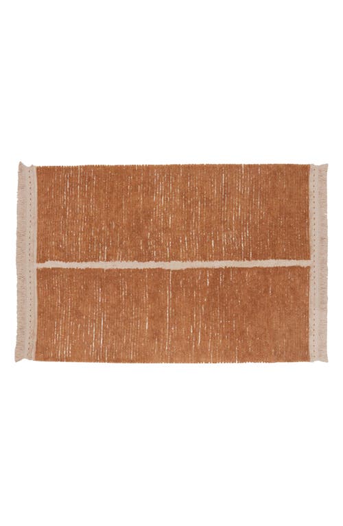 Lorena Canals Reversible Washable Recycled Cotton Blend Rug in Toffee Natural Linen at Nordstrom