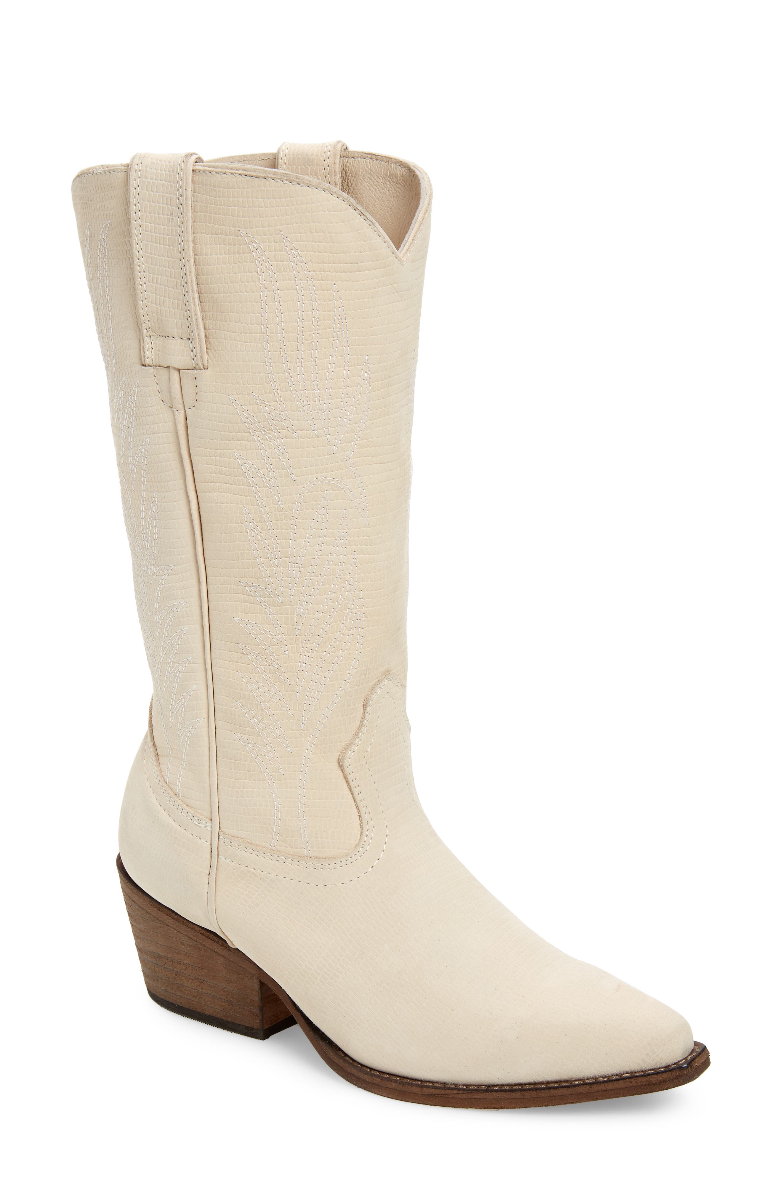 steve madden white cowboy boots