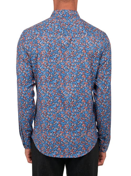 Shop Brooklyn Brigade Liberty Floral Recycled 4-way Stretch Performance Long Sleeve Shirt In Multi