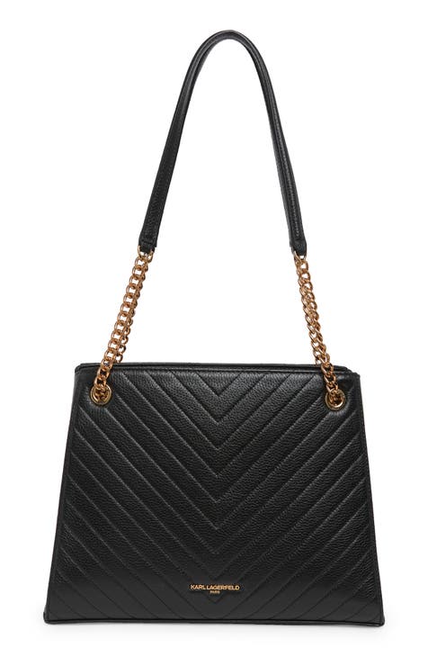 Quilted Leather Shoulder Tote