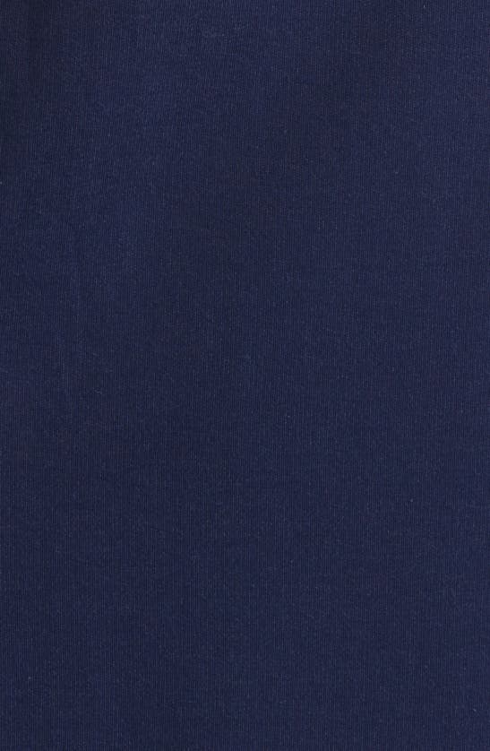 Shop Caslon (r) V-neck Knit Midi Dress In Navy Blazer